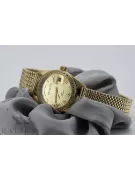 Ceas de damă de aur 14K, Geneva Quartz lw078ydg&lbw003y