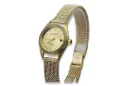 Ceas de damă de aur 14K, Geneva Quartz lw078ydg&lbw003y