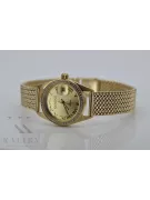 Ceas de damă de aur 14K, Geneva Quartz lw078ydg&lbw003y