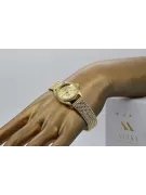 Ceas de damă de aur 14K, Geneva Quartz lw078ydg&lbw003y