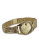 Ceas de damă de aur 14K, Geneva Quartz lw078ydg&lbw003y