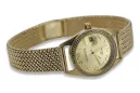 Ceas de damă de aur 14K, Geneva Quartz lw078ydg&lbw003y