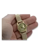 Ceas de damă de aur 14K, Geneva Quartz lw078ydg&lbw003y
