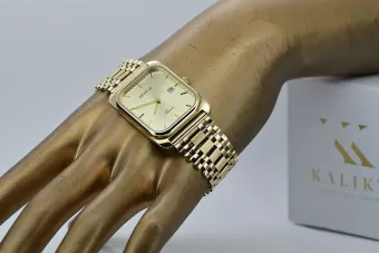 Złoty zegarek 14k 585 z bransoletą męski Geneve mw001ydy&mbw001y