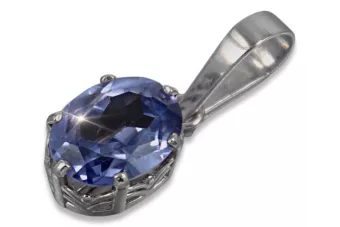 Soviet silver 925 pendant with alexandrite ruby sapphire emerald aquamarine zircon vpc015s