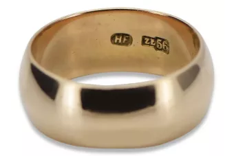 Русская розовая роза 14k (56) золото Винтажное обручальное кольцо vwr005 Antique Imperial Russia