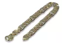 Italienisches gelb 14k 585 Gold Diamant schliff Armband cb041yw