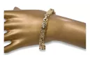 Vintage rose pink 14k 585 gold Bizantine Gothic bracelet cb050r