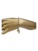 Bracelet italien en or jaune 14 carats cb061yw