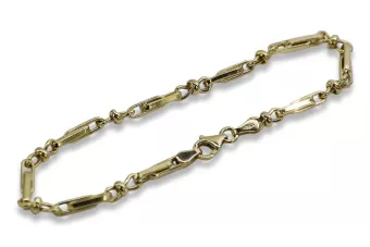 Bracelet italien en or jaune 14 carats cb063yw