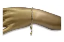 Bracelet italien en or jaune 14 carats cb063yw