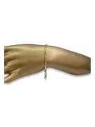 Italienisches Armband aus 14 Karat Gelbgold cb063y