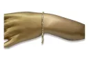 Italienisches Armband aus 14 Karat Gelbgold cb063y