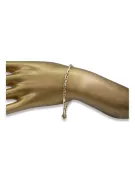 Bracelet italien en or jaune 14 carats cb064y