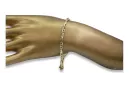Итальянский желтый браслет из 14-каратного золота cb064y