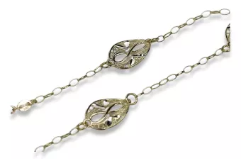 Auksinis apyrankis 14k 585 auksinis italų fantazijos cb072yw