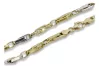 Italian yellow white 14k gold modern chain cc062yw