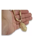 Златен Божи медальон с верижка ★ zlotychlopak.pl ★ Злато 585 333 Ниска цена