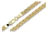 Italian yellow 14k 585 gold Garibaldi Bismark chain cc054y