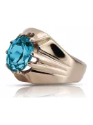 Russian Soviet rose 14k 585 gold Alexandrite Ruby Emerald Sapphire Zircon ring  vrc016