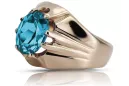 Russian Soviet rose 14k 585 gold Alexandrite Ruby Emerald Sapphire Zircon ring  vrc016