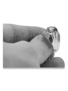 Srebrny pierścionek Rosyjski 925 Oprawa vrc016s Vintage