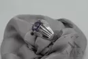Srebrny pierścionek Rosyjski 925 z Aleksandrytem vrc016s Vintage
