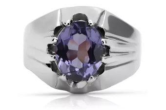 Stříbrný ruský 925 prsten s Alexandrite VRC016S vinobraní