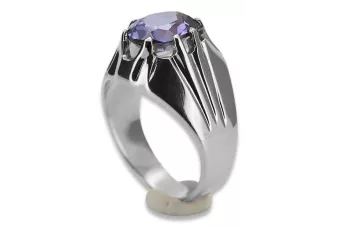 Stříbrný ruský 925 prsten s Alexandrite VRC016S vinobraní