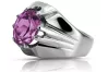 Vintage silver 925 Amethyst ring vrc016s Vintage