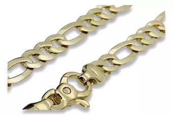 Zlatý náramok 14k 585 Taliansky Nový Figaro CB042Y