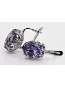 925 Silver alexandrite earrings vec079s Vintage