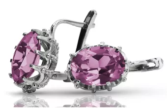 copy of Sovietic rus 925 sterlină de argint Alexandrite Ruby Smarald Safir Acvamarinul Zircon ... cercei vec079s
