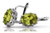 Vintage 925 Silver peridot earrings vec079s Vintage