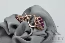 Vintage rosa 14k 585 Gold Amethyst Ohrringe vec079 Vintage