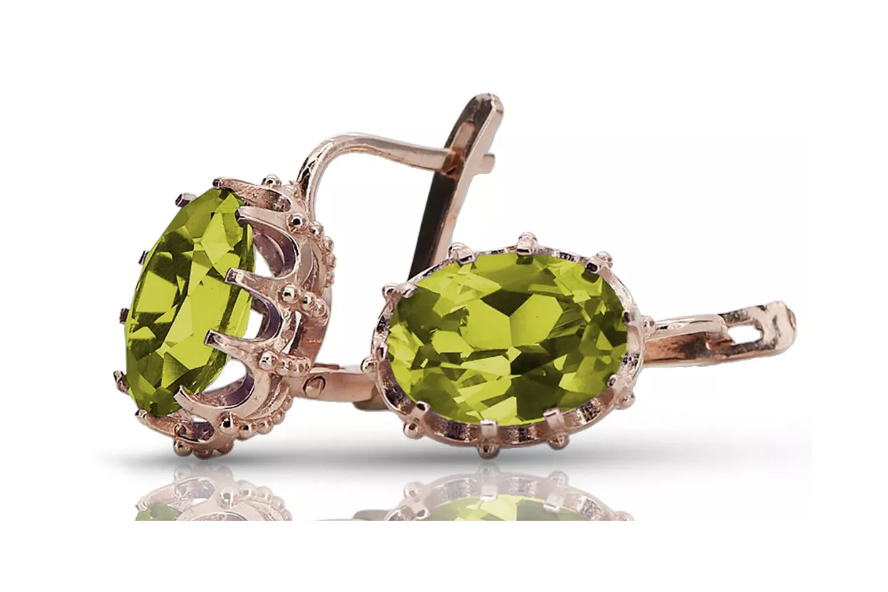 Peridot Halo Diamond Earrings | LaSua Jewelry