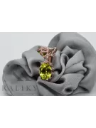 Cercei vintage rose rose 14k 585 aur peridot vec079 Vintage