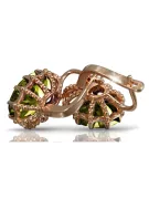 Cercei vintage rose rose 14k 585 aur peridot vec079 Vintage