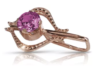 Russische sowjetische Rose 14 Karat 585 Gold Alexandrit Rubin Smaragd Saphir Zirkon ... Anhänger vpc001