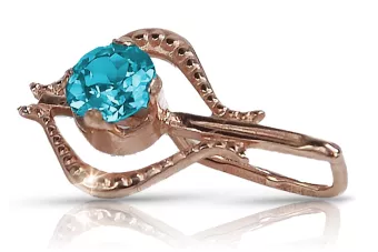 Russische sowjetische Rose 14 Karat 585 Gold Alexandrit Rubin Smaragd Saphir Zirkon ... Anhänger vpc001
