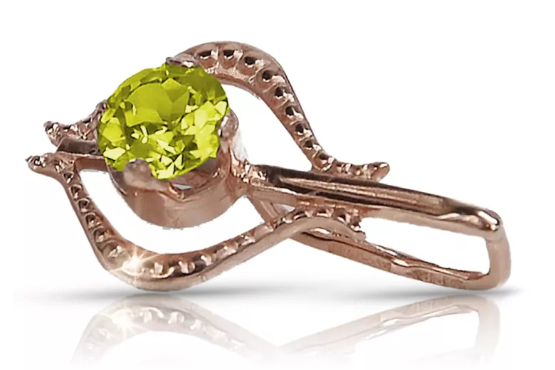 Colgante de oro soviético rosa ruso