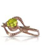 Colgante de oro soviético rosa ruso