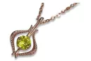 Colgante de oro soviético rosa ruso