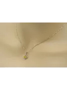Colgante de oro soviético rosa ruso