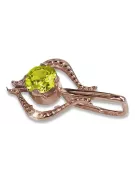 Colgante de oro soviético rosa ruso