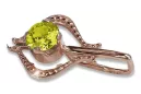 Colgante de oro soviético rosa ruso