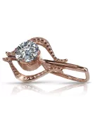 Colgante de oro soviético rosa ruso