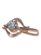 Colgante de oro soviético rosa ruso