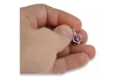 Colgante de oro soviético rosa ruso