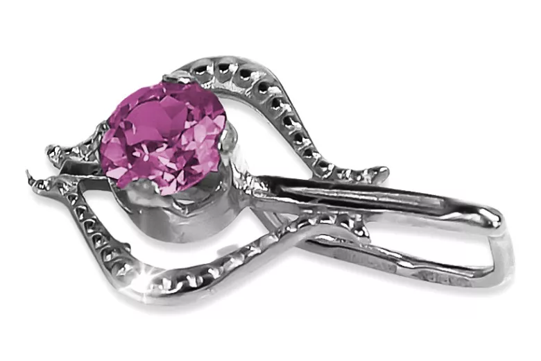 Colgante de oro soviético rosa ruso